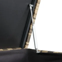 tectake Kussenbox Oslo met aluminium frame 145x82,5x79,5cm, Natuur