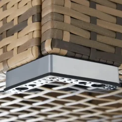 tectake Kussenbox Oslo met aluminium frame 145x82,5x79,5cm, Natuur