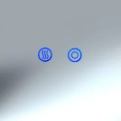 tectake LED-badkamerspiegel Clara, dimbaar, met 3 lichtkleuren, Antraciet