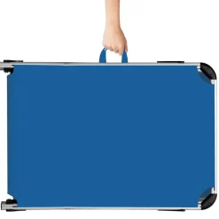 tectake Ligbed Aurelie van aluminium, 6 niveaus, Blauw