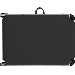 tectake Ligbed Aurelie van aluminium, 6 standen, Zwart