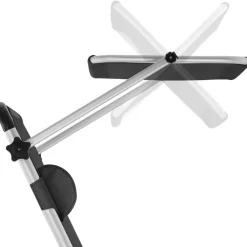 tectake Ligbed Aurelie van aluminium, 6 niveaus, Zwart