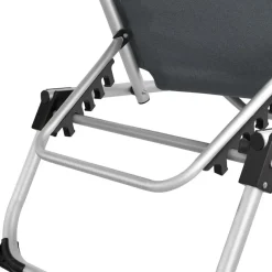 tectake Ligbed Aurelie van aluminium, 6 niveaus, Grijs