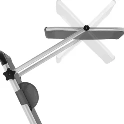 tectake Ligbed Aurelie van aluminium, 6 niveaus, Grijs