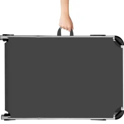 tectake Ligbed Aurelie van aluminium, 6 niveaus, Grijs