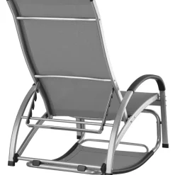 tectake Ligbed Avignon, 2in1 functie, verstelbare rugleuning, Antraciet