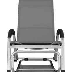 tectake Ligbed Avignon, 2in1 functie, verstelbare rugleuning, Antraciet