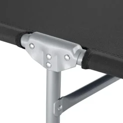 tectake Ligbed Chloé 4-niveaus, hoofdkussen en tas, Zwart