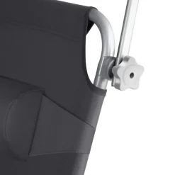 tectake Ligbed Chloé 4-niveaus, hoofdkussen en tas, Zwart