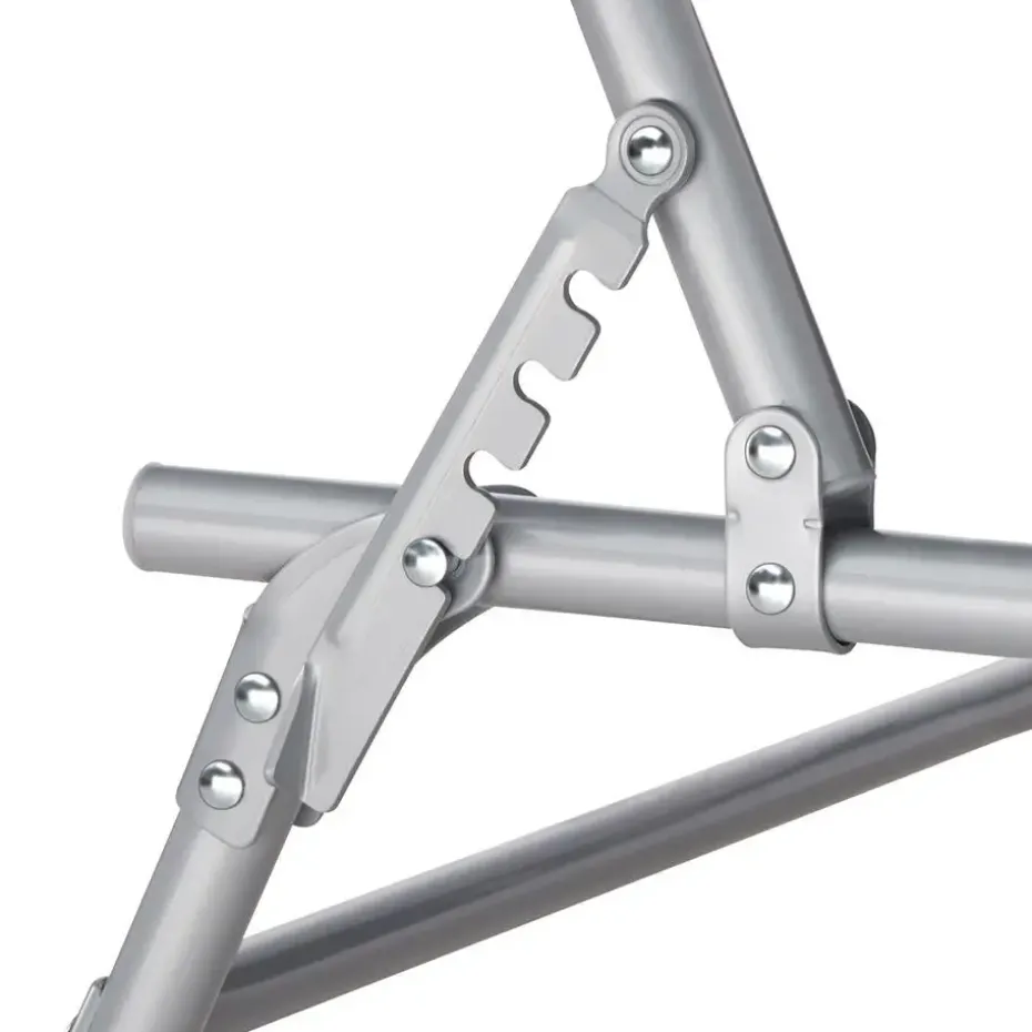 tectake Ligbed Chloé 4-niveaus, hoofdkussen en tas, Zwart