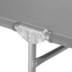 tectake Ligbed Chloé 4-niveaus, hoofdkussen en tas, Grijs