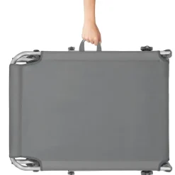 tectake Ligbed Chloé 4-niveaus, hoofdkussen en tas, Grijs