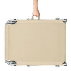 tectake Ligbed Chloé 4-niveaus, hoofdkussen en tas, Beige