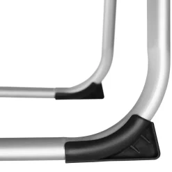 tectake Ligbed Lorella gestoffeerd, inklapbaar, Zwart