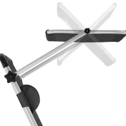 tectake Ligbed Lorella gestoffeerd, inklapbaar, Zwart