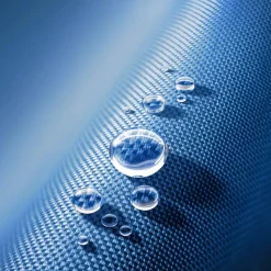 tectake Ligbed Lorella gestoffeerd, inklapbaar, Blauw