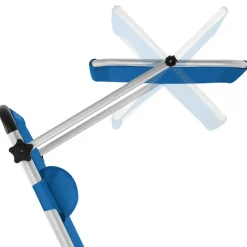 tectake Ligbed Lorella gestoffeerd, inklapbaar, Blauw