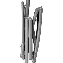 tectake Ligbed Marisol aluminium, 7 standen, Donkergrijs