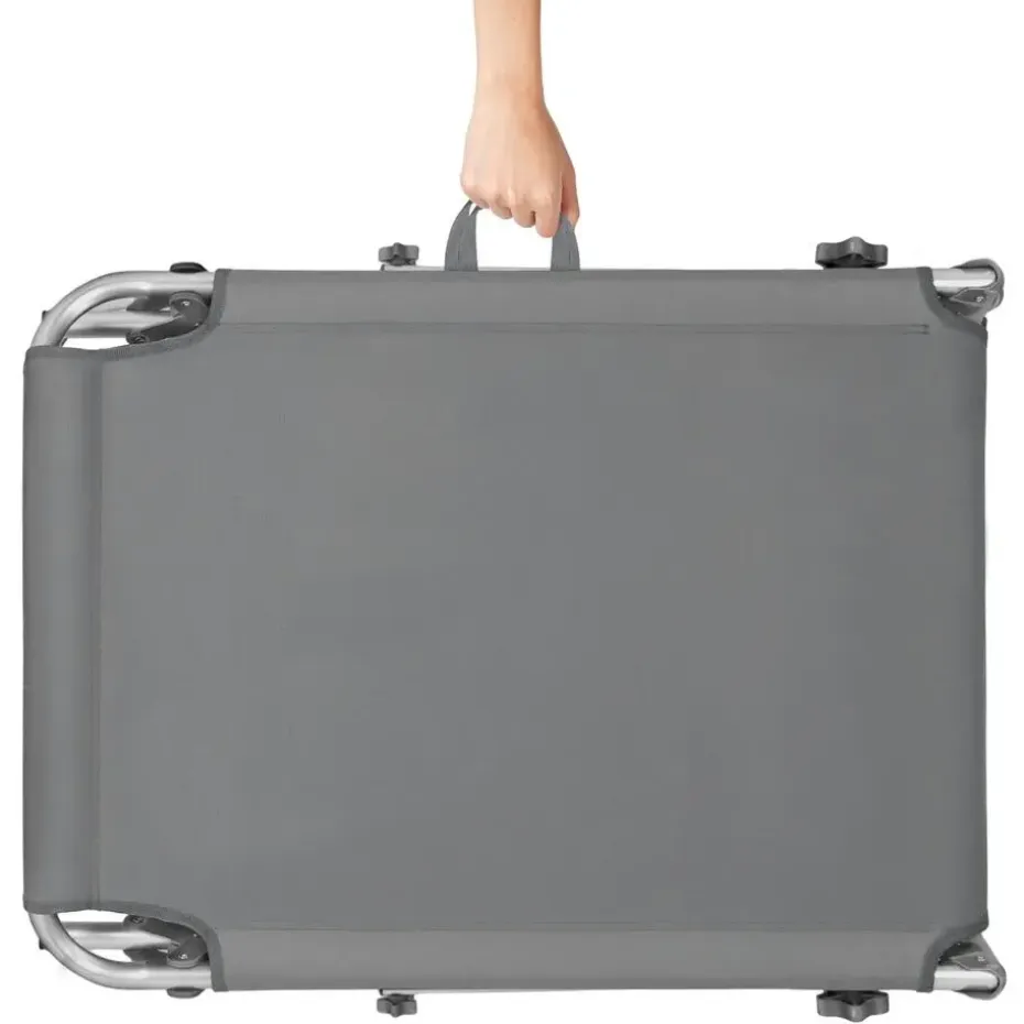 tectake Ligbed met 4 standen, Grijs