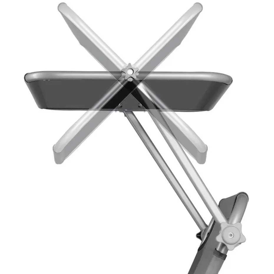 tectake Ligbed met 4 standen, Grijs