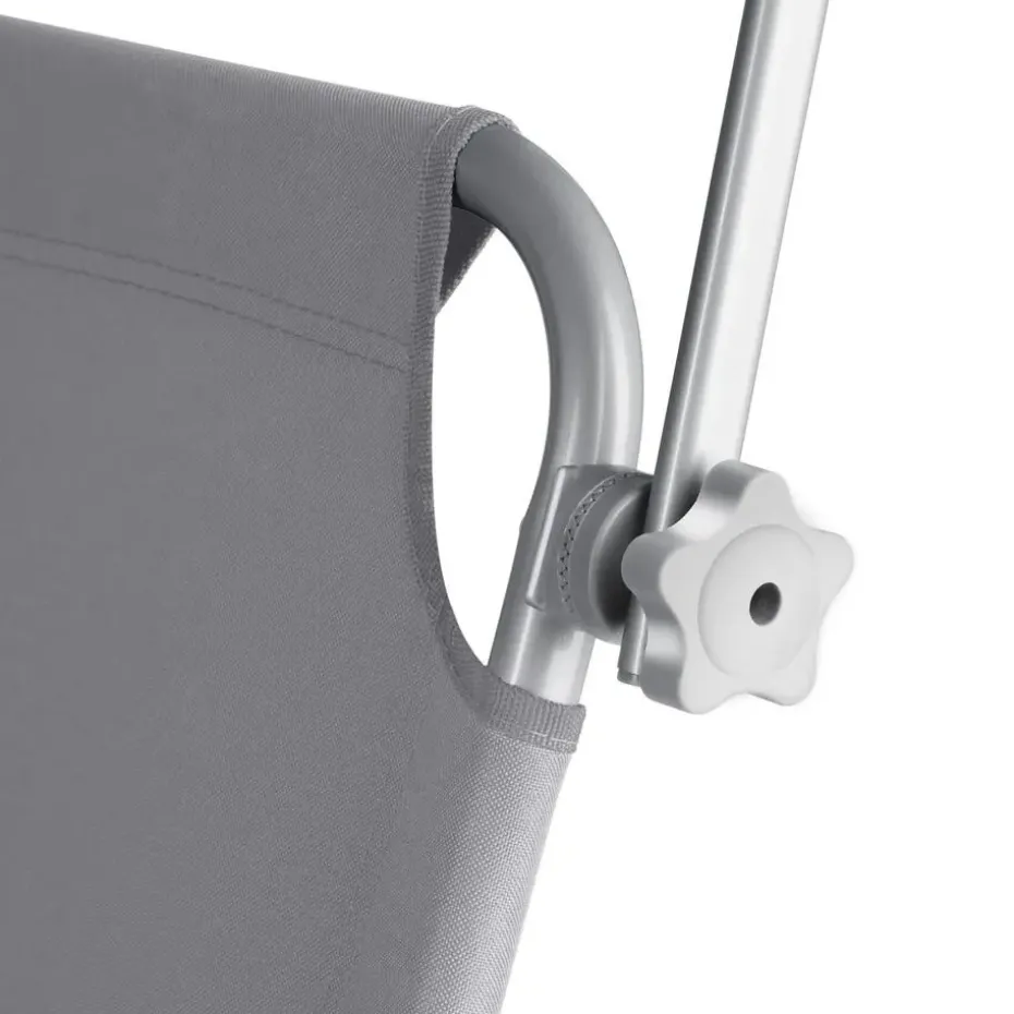 tectake Ligbed met 4 standen, Grijs