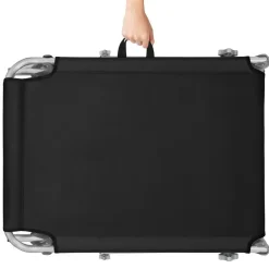 tectake Ligbed met 4 standen, Zwart