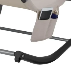 tectake Ligstoel Taya, ergonomisch, schommelfunctie, Beige