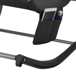 tectake Ligstoel Taya, ergonomisch, schommelfunctie, Zwart