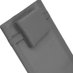 tectake Ligstoel Taya, ergonomisch, schommelfunctie, Grijs