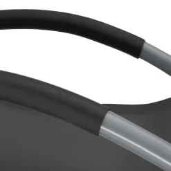 tectake Ligstoel Taya, ergonomisch, schommelfunctie, Zwart