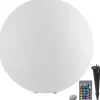 tectake Luminous Globe, LED, met afstandsbediening, Wit