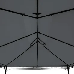 tectake Luxe tuinpaviljoen Emine 4x3m met 6 zijdelen, Antraciet