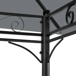 tectake Luxe tuinpaviljoen Emine 4x3m met 6 zijdelen, Antraciet