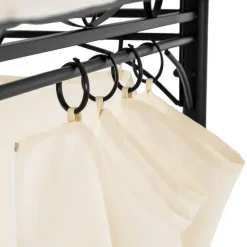 tectake Luxe tuinpaviljoen Emine 4x3m met 6 zijdelen, Crème