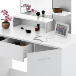 tectake Makeup-tafel Zoe , Wit