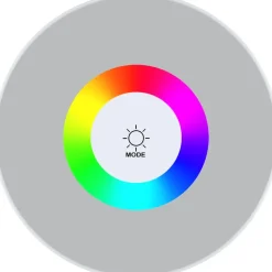 tectake Moderne tafellamp Corly, LED, 7 lichtkleuren, dimbaar, Wit