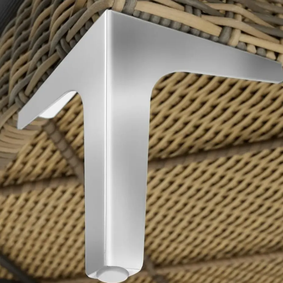 tectake Modulaire wickerset Villanova hoek rechts met aluminium frame