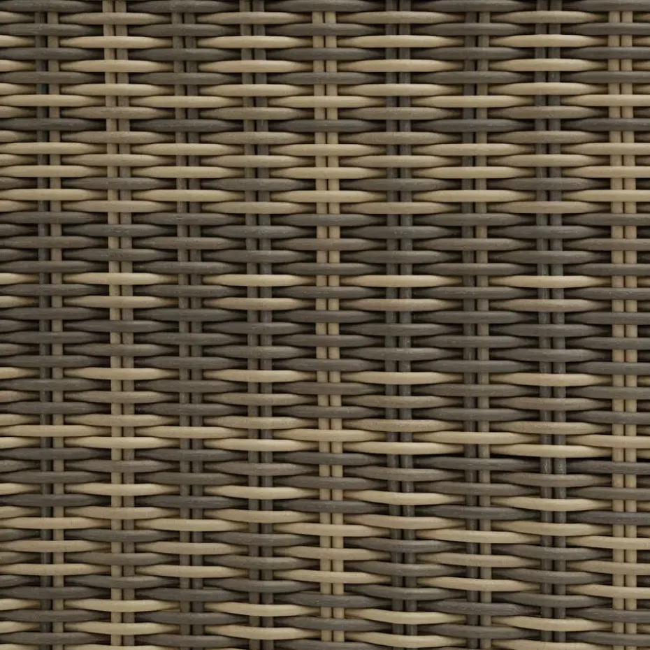 tectake Modulaire wickerset Villanova hoek links met aluminium frame