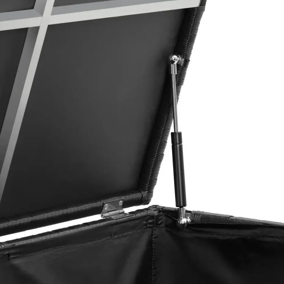 tectake Opbergbox Kuusamo met aluminium frame en wielen 297l, 117x54x64cm