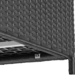 tectake Opbergbox Kuusamo met aluminium frame en wielen 297l, 117x54x64cm