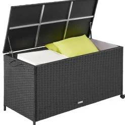 tectake Opbergbox Kuusamo met aluminium frame en wielen 297l, 117x54x64cm