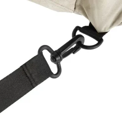 tectake Parasol Sunna LED-zonneenergie met zwengel 2,5 x 2,5 m, Beige