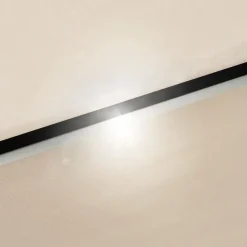 tectake Parasol Sunna LED-zonneenergie met zwengel 2,5 x 2,5 m, Beige