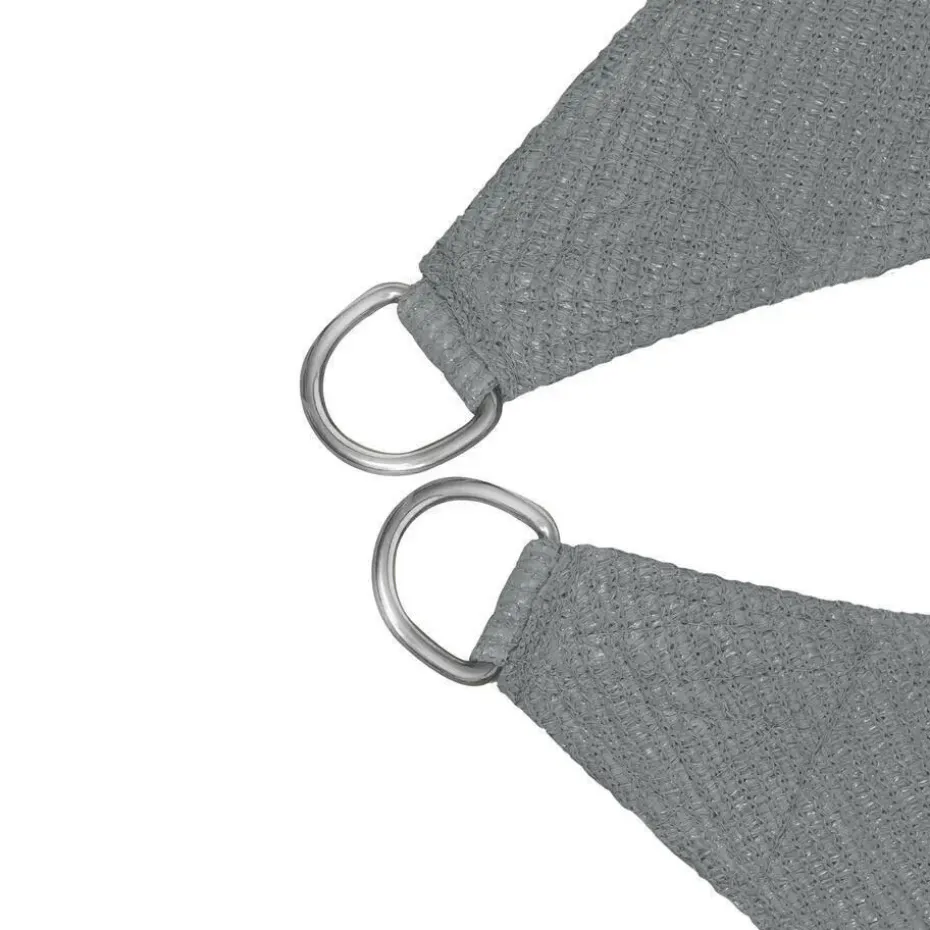 tectake Polyethyleen zonneluifel vierkant grijs, Grijs