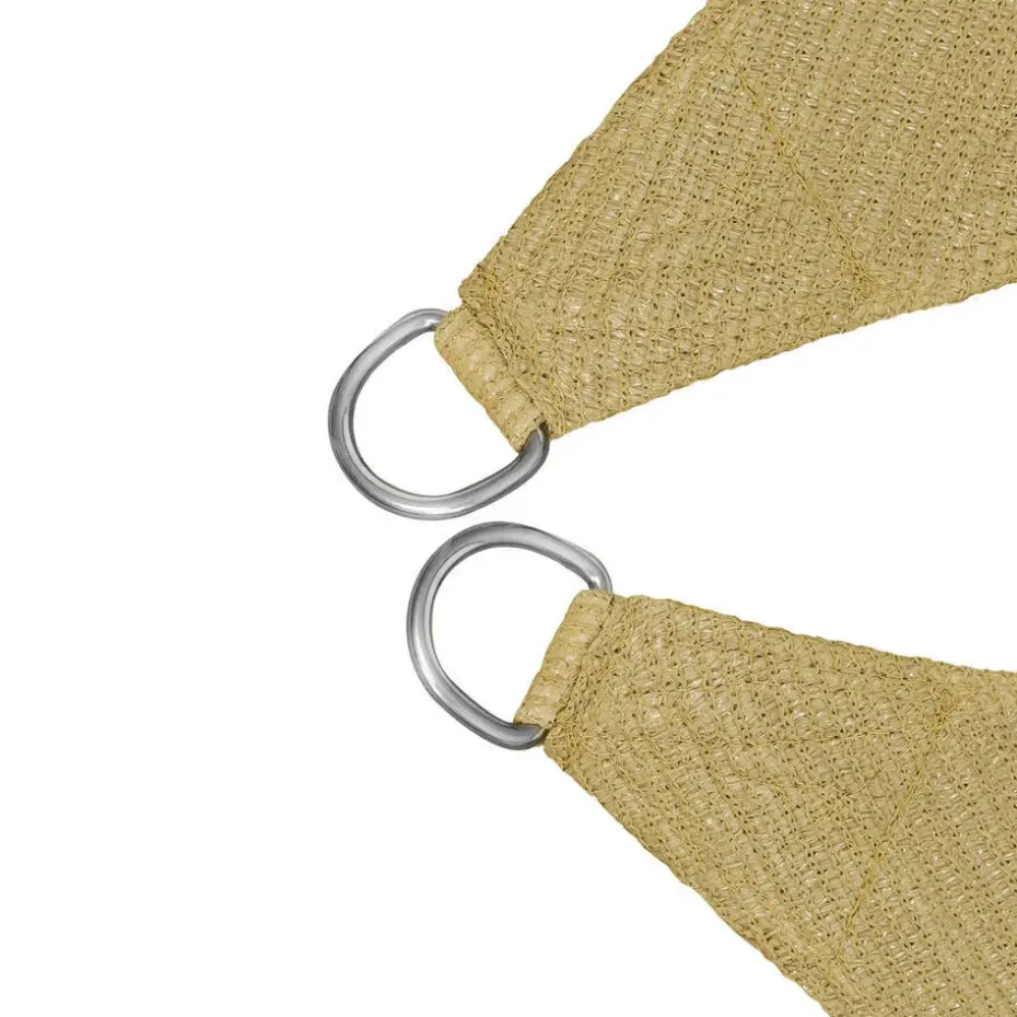 tectake Polyethyleen zonnezeil vierkant beige, Beige