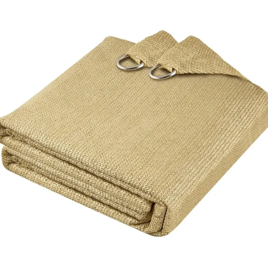 tectake Schaduwdoek Sunny, weerbestendig HDPE-materiaal met UV-bescherming