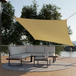 tectake Schaduwdoek Sunny, weerbestendig HDPE-materiaal met UV-bescherming