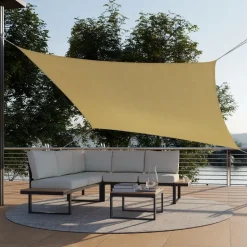 tectake Schaduwdoek Sunny, weerbestendig HDPE-materiaal met UV-bescherming