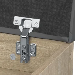 tectake Schoenenkast Jasmina met zitkussen 60x30x43,5cm