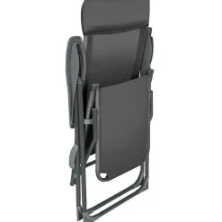 tectake Set van 2 aluminium tuinstoelen inklapbaar met hoofdsteun en voetensteun